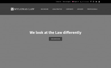 mylonaslawfirm.com screenshot