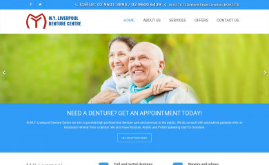 myliverpooldenturecentre.com screenshot