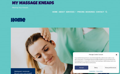 mymassagekneads.com.au screenshot