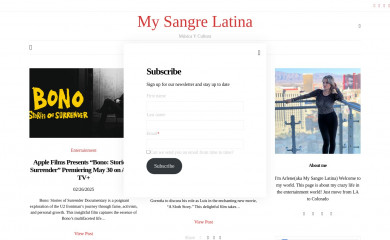 mysangrelatina.com screenshot