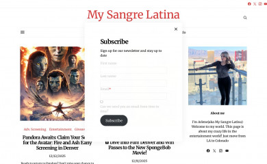 mysangrelatina.com screenshot