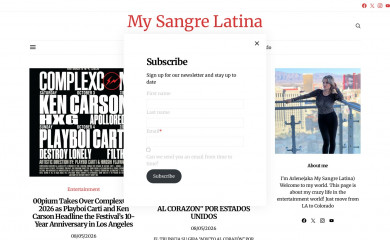 mysangrelatina.com screenshot