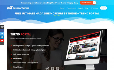 https://mysterythemes.com/wp-themes/trend-portal screenshot