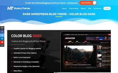 Color Blog Dark screenshot