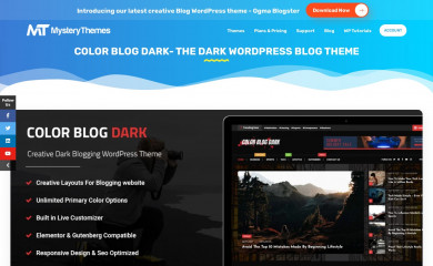 https://mysterythemes.com/wp-themes/color-blog-dark screenshot