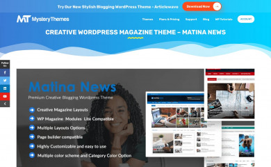 https://mysterythemes.com/wp-themes/matina-news/ screenshot