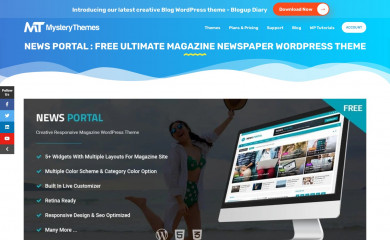 https://mysterythemes.com/wp-themes/news-portal screenshot