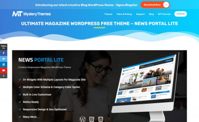 https://mysterythemes.com/wp-themes/news-portal-lite screenshot