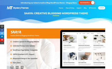 https://mysterythemes.com/wp-themes/saaya screenshot