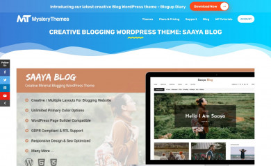 https://mysterythemes.com/wp-themes/saaya-blog/ screenshot