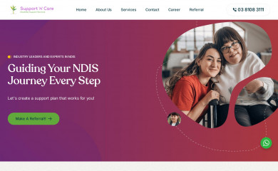 mysupportandcare.com.au screenshot