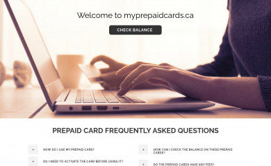 myprepaidcards.ca screenshot