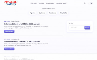 mywordgames.com screenshot