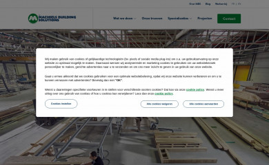 machielsbuildingsolutions.be screenshot
