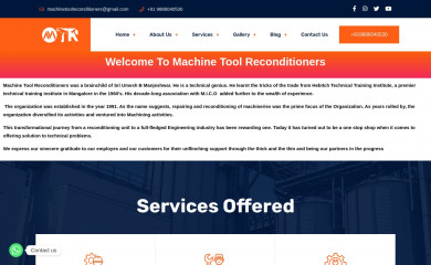 machinetoolreconditioners.com screenshot