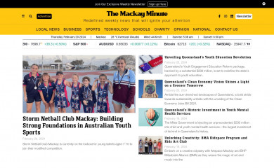 mackayminute.com.au screenshot