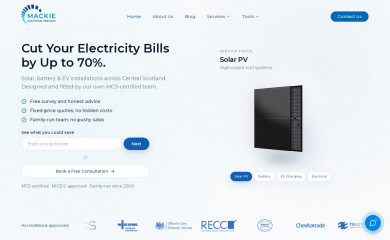 mackie-electrical.co.uk screenshot