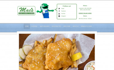 macsfishchipsstrips.com screenshot