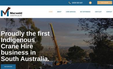 macweldcranes.com.au screenshot