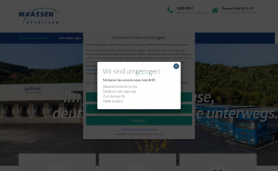 maassen-spedition.de screenshot