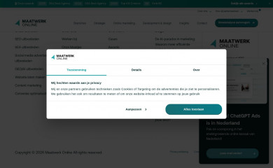 Maatwerk Online screenshot