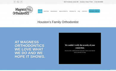 magnessorthodontics.net screenshot