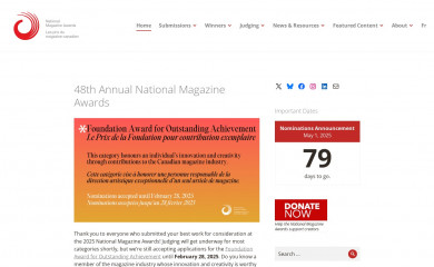 magazine-awards.com screenshot