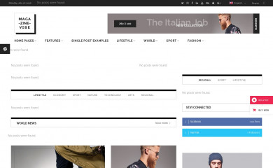 https://magazinevibe.qodeinteractive.com/ screenshot