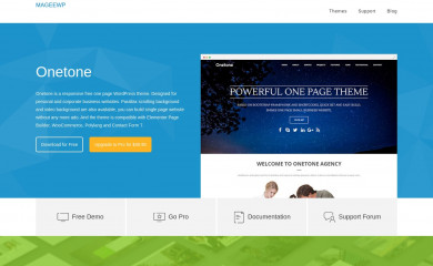 https://mageewp.com/onetone-theme.html screenshot