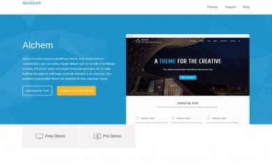 https://www.mageewp.com/alchem-theme.html screenshot