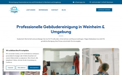 mages-gebaeudereinigung.de screenshot
