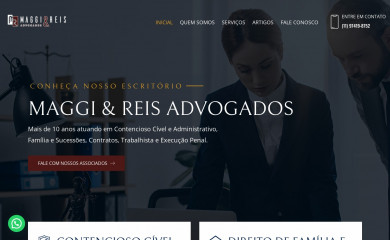 maggiereisadvogados.com.br screenshot