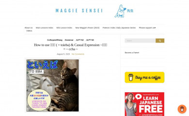 maggiesensei.com screenshot