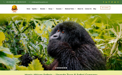 magicafricansafaris.com screenshot