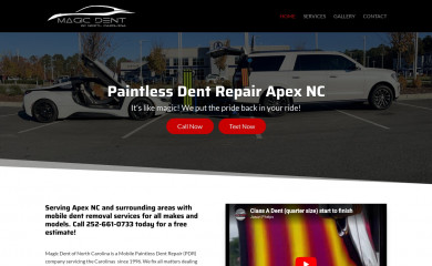 magicdentnc.com screenshot