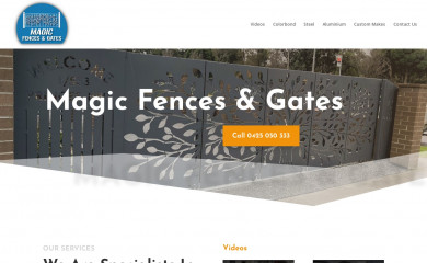 magicfencesandgates.com.au screenshot