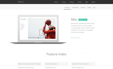 https://madebyminimal.com/milo screenshot