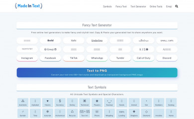 madeintext.com screenshot