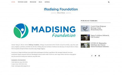 madisingfoundation.org screenshot
