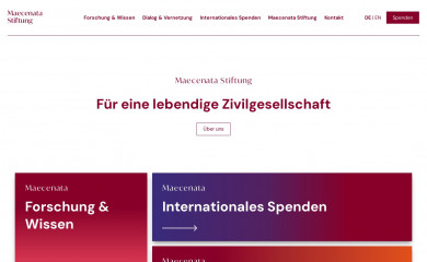 maecenata.eu screenshot