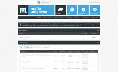 mafiauniverse.com screenshot