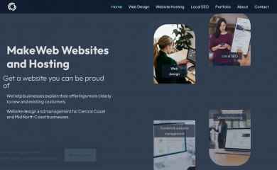 http://makeweb.com.au/ screenshot