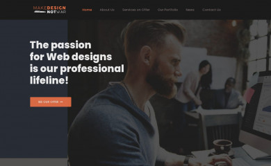 http://www.makedesignnotwar.com screenshot