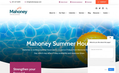 mahoneycpa.com screenshot