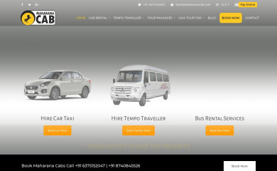 maharanacab.com screenshot