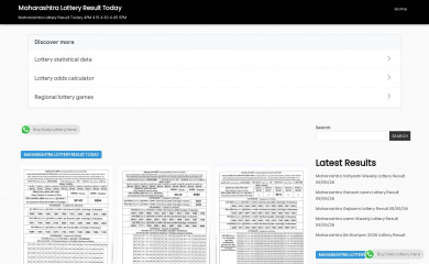 maharashtralotteryresult.com screenshot
