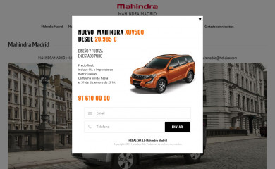 mahindramadrid.com screenshot