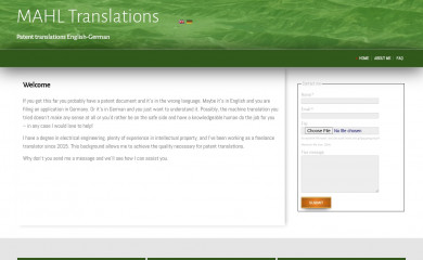mahltranslations.com screenshot