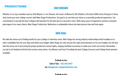 main-stageproductions.com screenshot