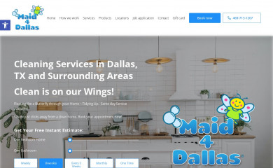 maid4dallas.com screenshot